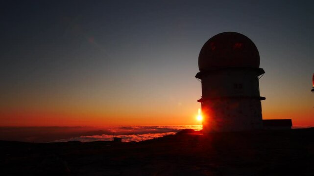 Serra Da Estrela In Portugal At Sunset. Torre Peak.
