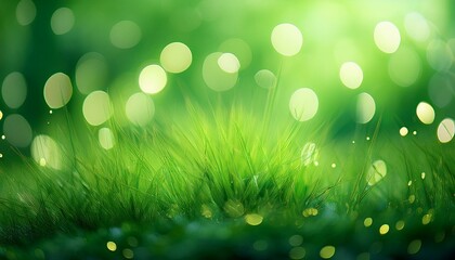 Obraz premium green bokeh abstract background blur