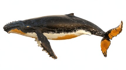 Fototapeta premium Magnificent Humpback Whale in Ocean Depths