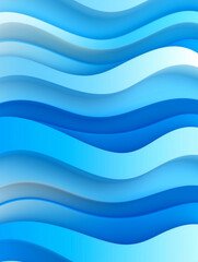 Fototapeta premium Professional corporate background, clean blue gradient with subtle abstract waves