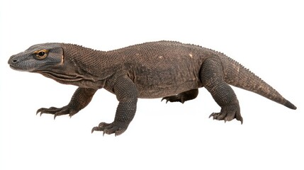 Naklejka premium Komodo Dragon: Majestic Reptile of Indonesia