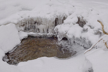 frozen stream