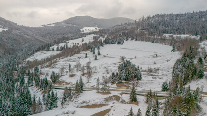 winter in the mountains