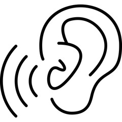 Hear Icon Vector Element