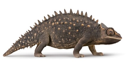 Obraz premium Close-up of a Majestic Spiny-tailed Chameleon