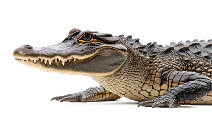 Fototapeta premium American Alligator Close-Up: A Majestic Reptile