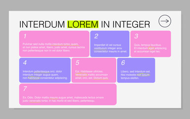 Fototapeta premium Professional and clean vector slide template for presentations. This file is perfect for business, marketing, and data-driven presentations. Use it for any print and digital materials