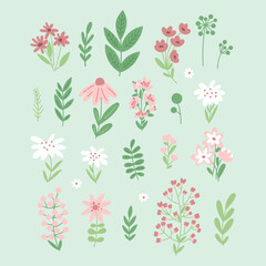 Flower vector hand drawn clipart
