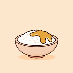 Flat-style vector illustration of traditional Ramadan foods, including dates, kolak, porridge, soup, and sweets. Perfect for Islamic-themed content, food blogs, and festive designs