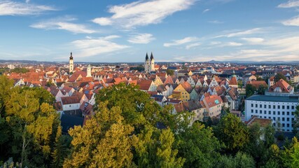 Obraz premium Panoramic view of Regensburg, Germany