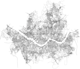 Map of Seoul city transportation routes	