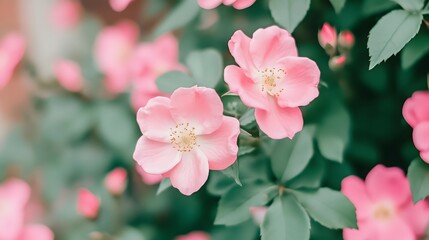 pink magnolia flowers