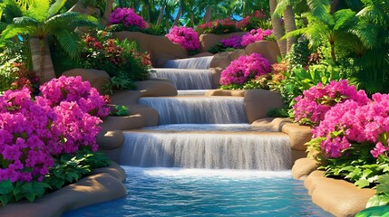 waterfall in the park