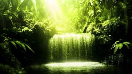 sunlight in the forest