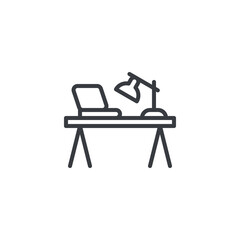 Office Desk line icon