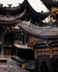 Fototapeta premium Temple Chinois – Sérénité Spirituelle et Architecture Traditionnelle