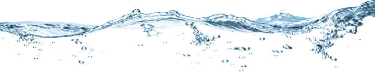 water splash isolated on white