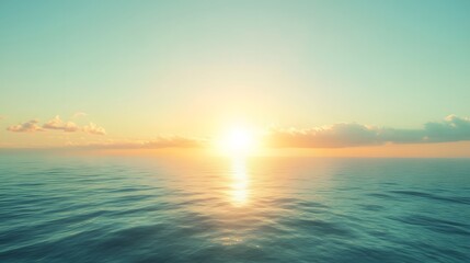 Fototapeta premium peaceful ocean sunset