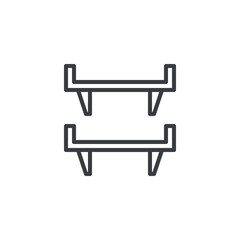 Pantry Shelf line icon