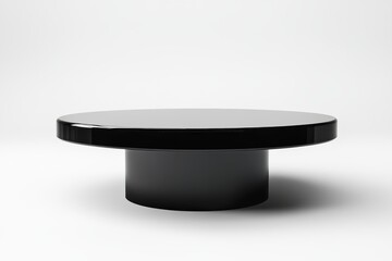 a black table isolated on white background for sleek and sophisticated designs in various creative projects