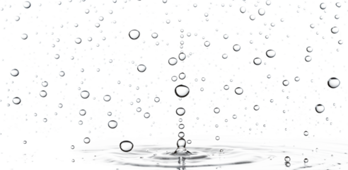 water drops on blue background