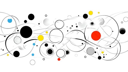 Abstract art composition digital space graphic design colorful elements artistic perspective