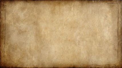 Antique Parchment Paper Texture with Weathered Edges Aged Paper Background in Neutral Beige and Brown Tones for Vintage Design Projects