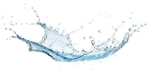 water splash isolated on white background