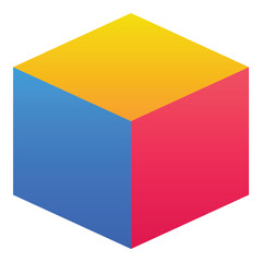 Gradient color icon, illustration for Box, product, delivery.