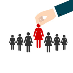 Job interview icon isolated on transparent background