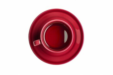 Elegant teacup with tea on white background. Neural network AI generated