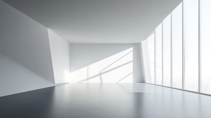 Contemporary Urban Workspace with Minimalist Design and Natural Light 