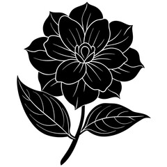 Lilac silhouette vector illustration 