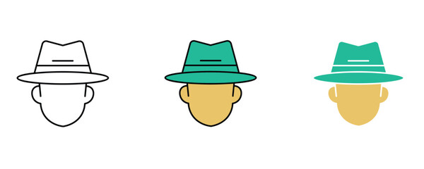 face of a man wearing a hat