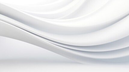 Fototapeta premium White Smooth Layered Fabric Waves