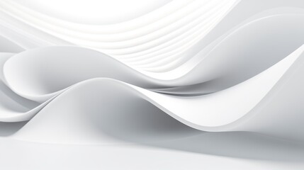 Obraz premium Abstract curved dynamic white background