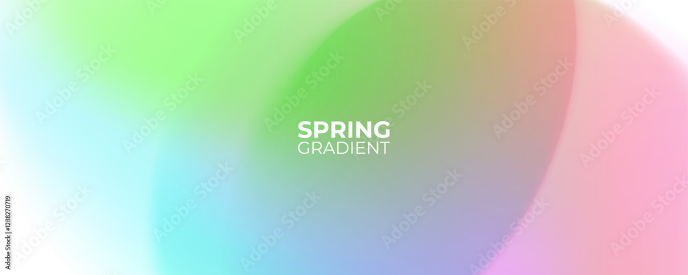 Poster springtime blurred background. spring theme soft colored gradients for creative seasonal graphic des