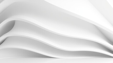 Obraz premium Abstract curved dynamic white background