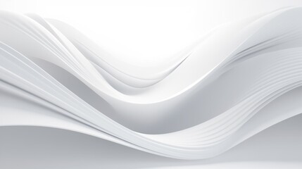 Obraz premium White Flowing Wave Valley Background