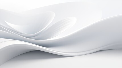 Obraz premium Abstract curved dynamic white background