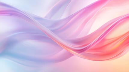 Obraz premium Soft Pastel Fluid Waves for Serene Digital Expressions 