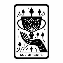 Floating Lotus Petals Tarot Card Art