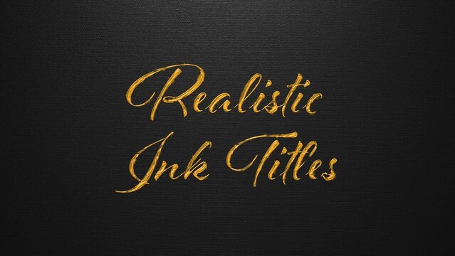 Realistic Ink Titles