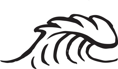 Surf wave vector t-shirt design illustration