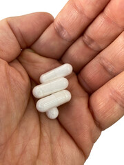 Pills in the palm of your hand