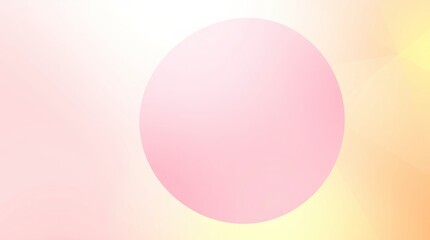 Obraz premium A minimalist banner with a pastel pink and yellow gradient background
