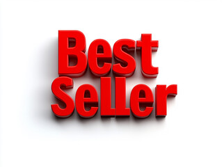 Isolated Best Seller Text for Marketing and Promotions