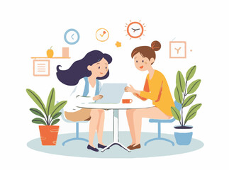 Vector Illustration of Work-life Harmony