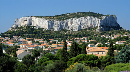 French Coastal Town & White Cliffs