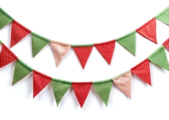 Obraz premium Bright colorful bunting garland. Party flags.
